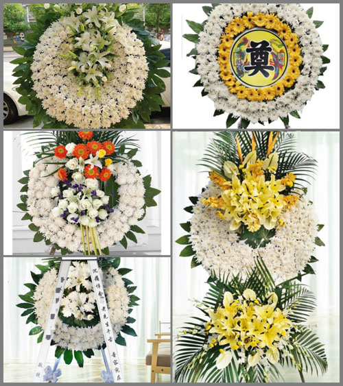 山东济宁金乡县司马镇侯高村花圈速递
